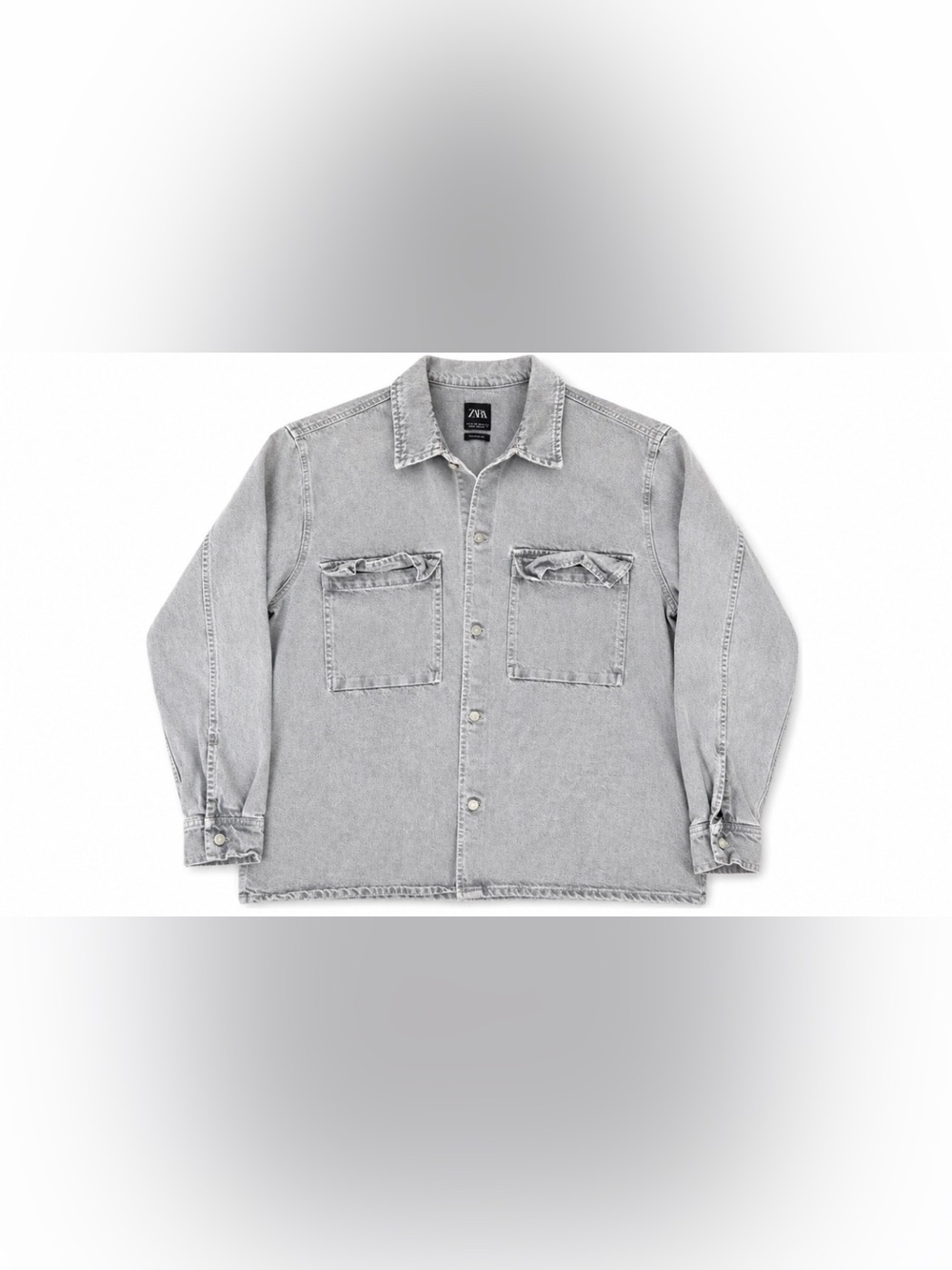 Zara Light Gray Denim Jacket